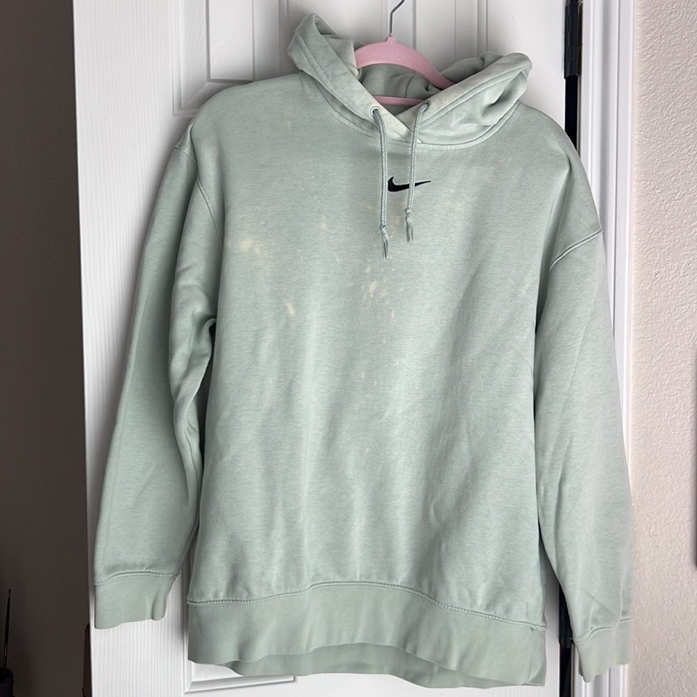 Vintage Green Nike Women’s Hoodie size LG